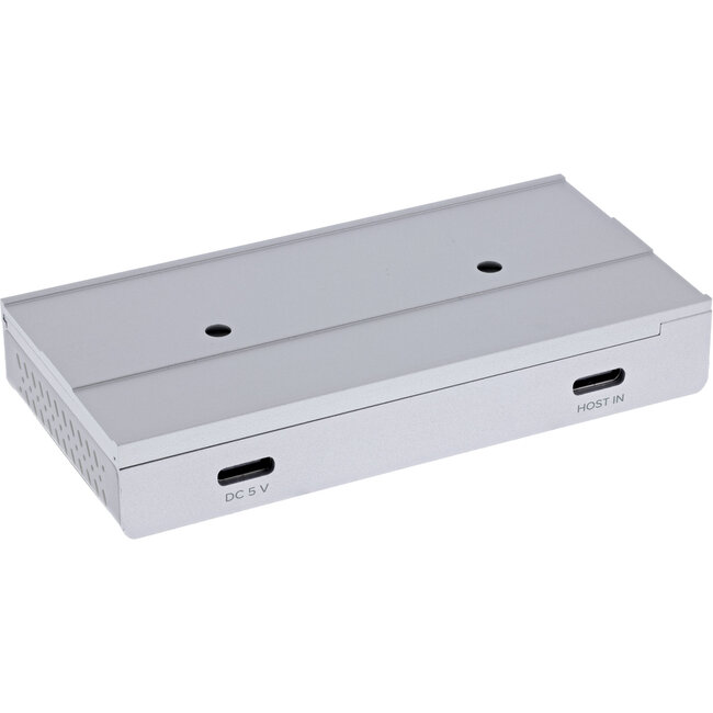 InLine® 4-poorts magnetische USB-hub, 2x USB-C, 2x USB-A, 10Gb/s, aluminium