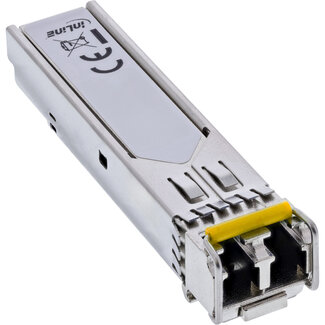 InLine® InLine® SFP-module glasvezel LX 1550nm SM, LC-aansluitingen, 80km, 2,5Gb/s