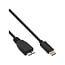 InLine® USB 3.2 Gen.1x2 kabel, USB-C male naar Micro-B male, zwart, 1,5m