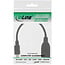 InLine® Micro-USB OTG-adapterkabel, Micro-B male naar USB A female, 0,1m