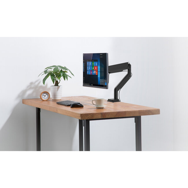 InLine® bureauhouder met lifter en USB/audio tot max. 82cm 32" 9kg
