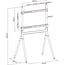 InLine® houtstand Studio TV-standaard, voor scherm 49"-70" (124-178cm),max. 40kg