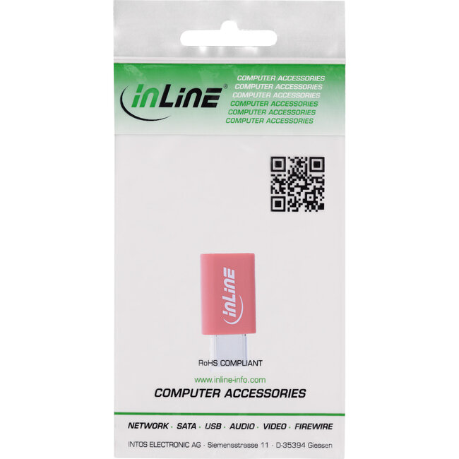 InLine® USB-gegevensblokkering, adapter USB-C-stekker naar USB-C-aansluiting