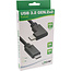 InLine® USB-C kabel, schuin, USB 3.2 Gen.2x2, 20Gb/s, 100W, zwart, 2m