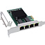 InLine® Quad Gigabit netwerkkaart, 4x RJ45 1 Gb/s, PCIe x1