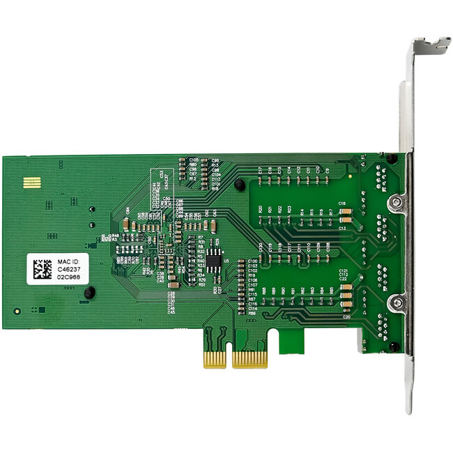 InLine® Quad Gigabit netwerkkaart, 4x RJ45 1 Gb/s, PCIe x1