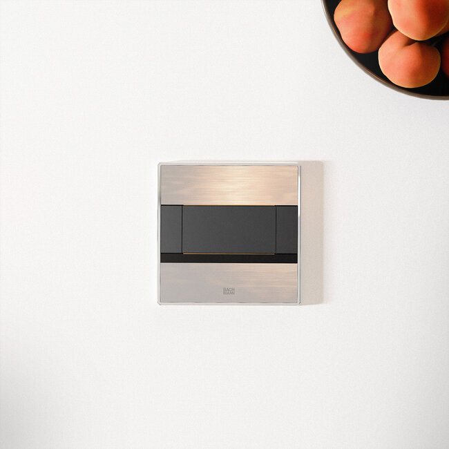 BACHMANN SENSE Edelstahl-Optik 1x CEE7/3, 1x USB A/C L=2,0m AEH