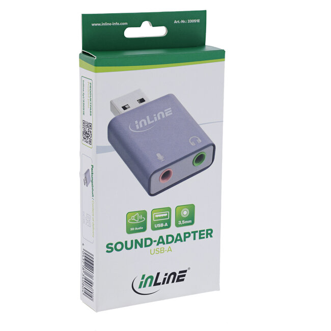 InLine® USB-audiogeluidsadapter, USB-A