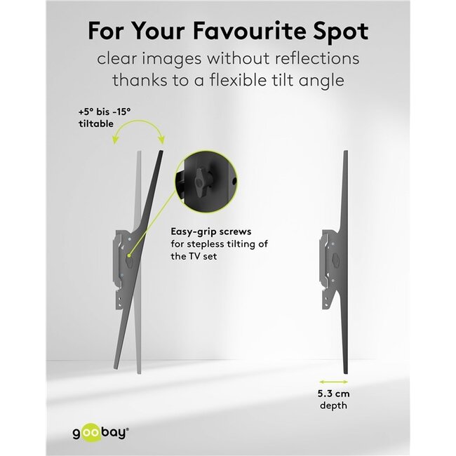 Goobay TV Wall Mount TILT (XL)