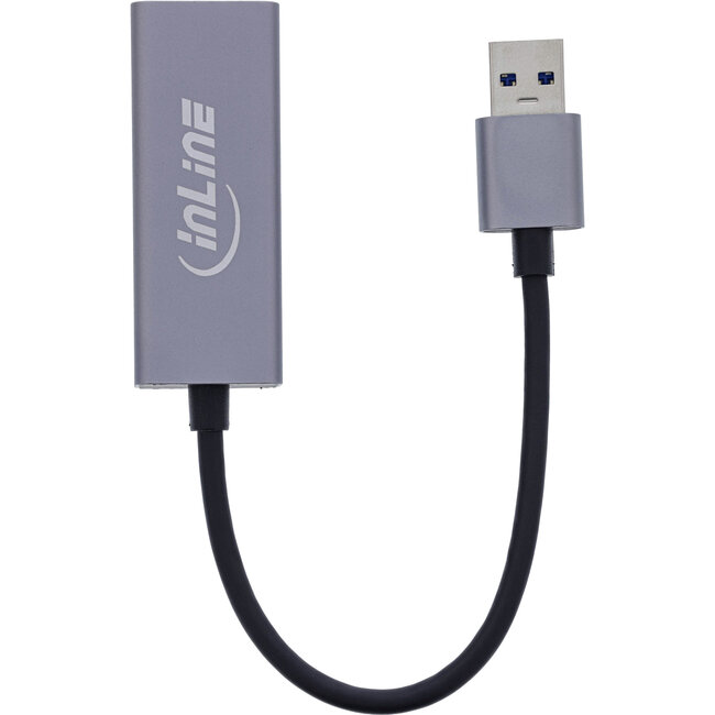 InLine® USB 3.2 netwerkadapterkabel, USB-A naar RJ45 Gigabit netwerk