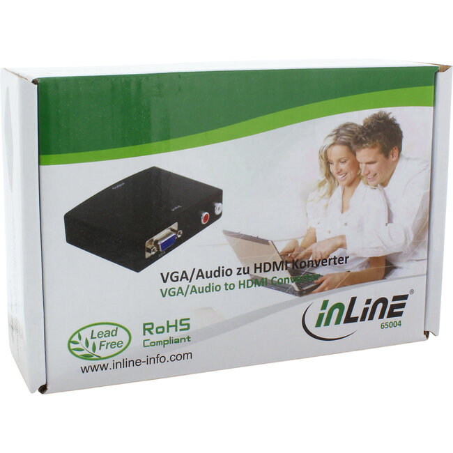 InLine® Conv. VGA+Audio naar HDMI