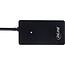 InLine® USB 2.0 hub, 4 poorten, zwart, met USB DC-kabel, kabel 30cm
