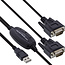 InLine® USB 2.0 naar 2x seriële adapterkabel male A naar 2x 9pin SubD ST, 1,5m