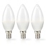 Nedis LED-lamp set | 3 stuks | warm wit | E14 | C35 | 4,9W