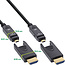 InLine® HDMI AOC-kabel, Ultra High Speed HDMI, 8K4K, afneembare stekker, 80 m