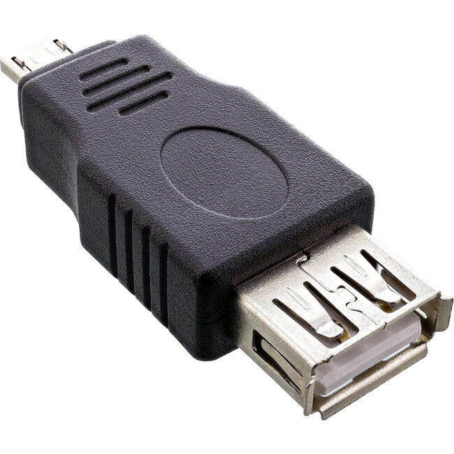 InLine® Micro USB-adapter, Micro-A male naar USB A female