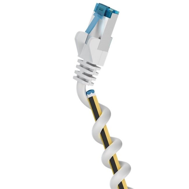 SFTP CAT6a flexibele netwerkkabel | TPE LSZH | wit | 15 meter