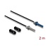 Delock Fibre Optic Plastic POF Cable HFBR 4501-4511Z Simplex male to Simplex male 2 m