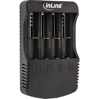 InLine® InLine® oplader voor lithium en NiCd+NiMH