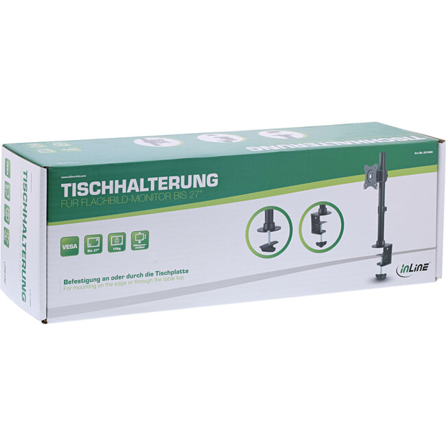InLine® tafelbevestiging, voor LCD/LED-scherm tot 69cm (27"), max. 10kg