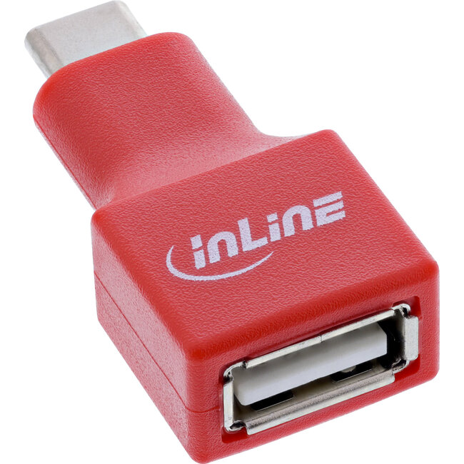 InLine® USB-gegevensblokkering, adapter USB-C-stekker naar USB-A-aansluiting