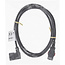 InLine® IEC-verlengkabel, C13 vergrendelbaar naar C14 schuin, zwart, 5m