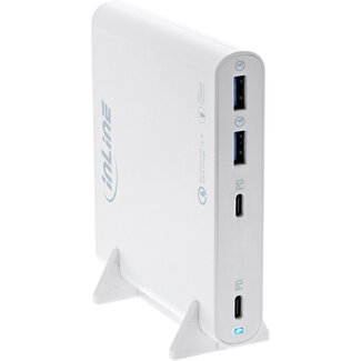 InLine® InLine® USB-voeding, GaN-lader, 4-poorts, 2x USB-C + 2x USB-A, 120W, wit
