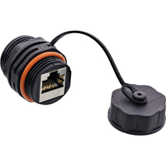 InLine® InLine® patchkabel koppeling, RJ45 Cat.6A, IP68, voor industrie, met stofkap