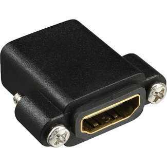 InLine® InLine® HDMI adapter met schroefdraad, A female / female, vergulde contacten