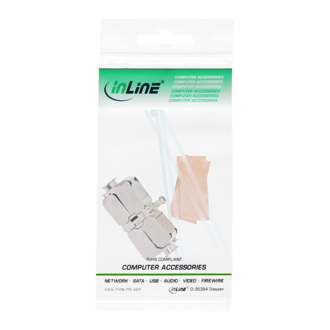InLine® kabelconnector Cat.6A, met LSA-technologie, afgeschermd