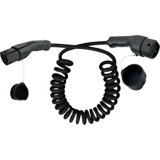 InLine® InLine® EV spiraalvormige autolaadkabel 11kW type 2, 3-fase, 7,5m