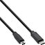 InLine® USB 2.0 kabel, USB-C male naar Mini-B male, zwart, 1,5m