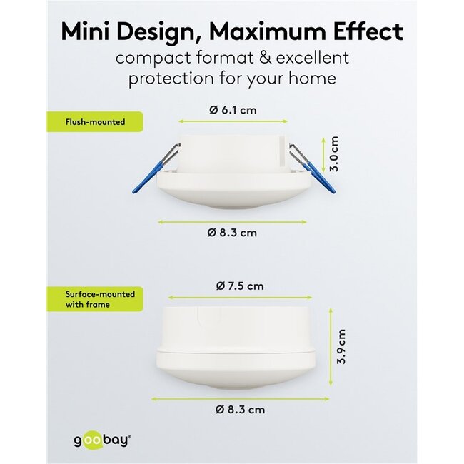 Goobay 2-in-1 Motion Detector, white