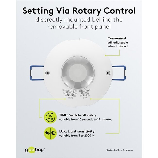 Goobay 2-in-1 Motion Detector, white