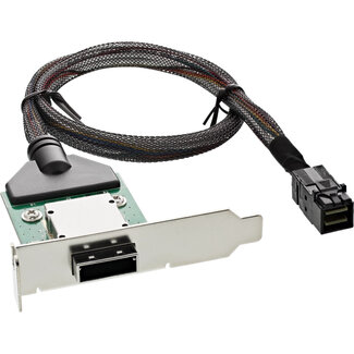 InLine® InLine® SAS HD LP PCI slotbeugel met kabel,ext. SFF-8088 naar int. SFF-8643,0,5m