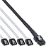 InLine® SAS verbindingskabel, Mini-SAS SFF-8087 naar 4x SATA, 1:1, OCR, 0,75m