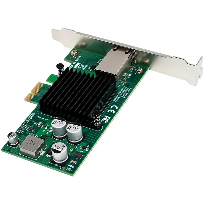 InLine® Gigabit netwerkkaart, 1x RJ45 1 Gb/s, PCIe x1, PoE+
