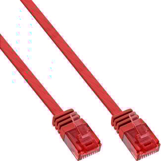 InLine® InLine® Patchkabel plat, U/UTP, Cat.6, rood, 1,5m