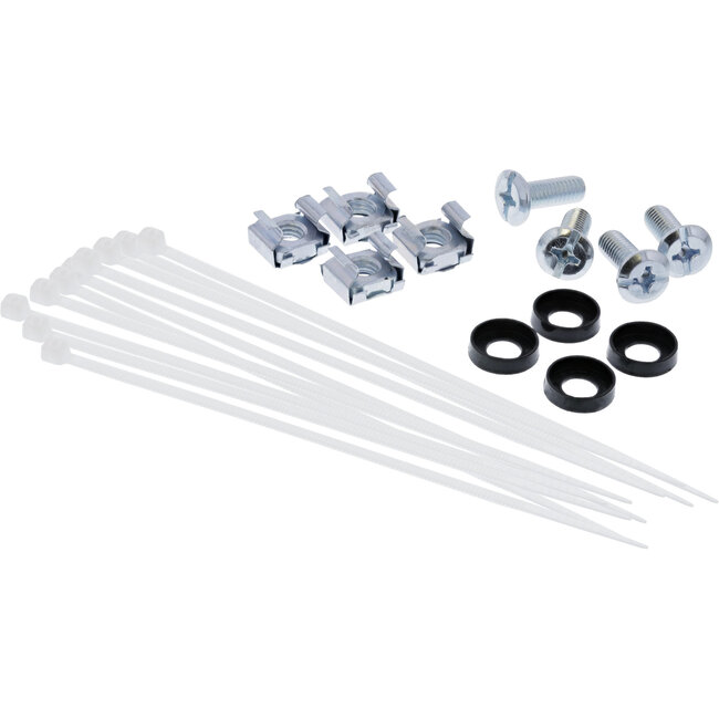 InLine® 10" patchpaneel lege plaat 12x, voor Keystone modules, 1U, RAL9005 zwart