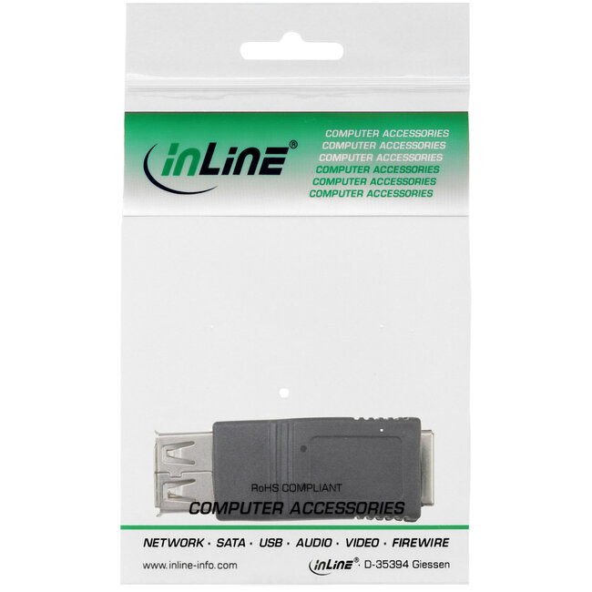 InLine® USB 2.0 adapter, female A naar female A