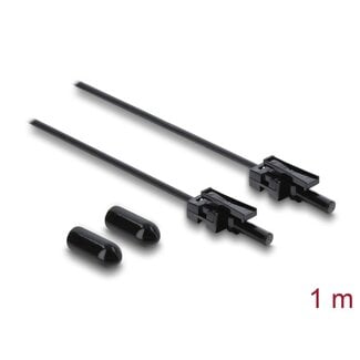 DeLOCK Delock Fibre Optic Plastic POF Cable HFBR 4532-4532Z Simplex male to Simplex male 1 m
