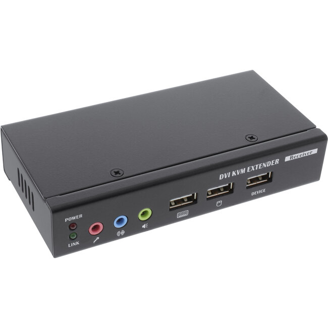 InLine® DVI USB KVM Extender (Console verlenger), via UTP, met audio, tot 50m