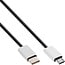 InLine® USB 2.0 kabel,USB-C male naar Micro-B male,zwart/aluminium,flexibel,1,5m