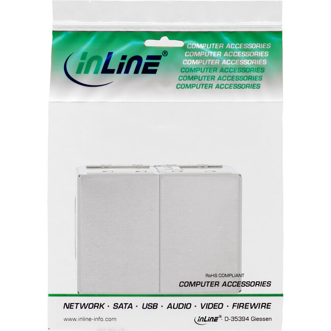 InLine® Patchkabel koppeling Cat.6, 2x RJ45 female, afgeschermd