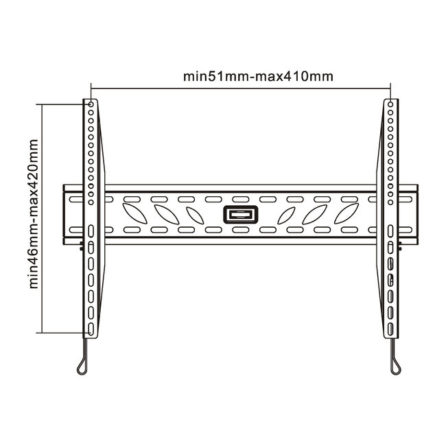 InLine® Muurbeugel, voor LCD/LED/Plasma 81-140cm (32-55"), max. 50kg