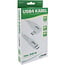 InLine® USB4-kabel, USB-C, haaks aan één kant, PD 240W, 8K60Hz, TPE, wit, 1m