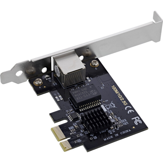 InLine® 2,5-gigabit netwerkkaart, 1x RJ45 2,5 Gb/s, PCIe x1