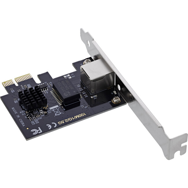 InLine® 2,5-gigabit netwerkkaart, 1x RJ45 2,5 Gb/s, PCIe x1