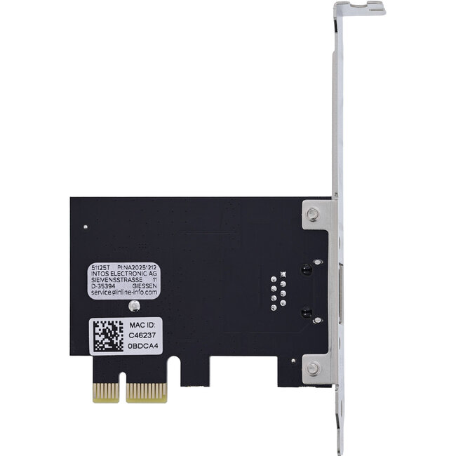 InLine® 2,5-gigabit netwerkkaart, 1x RJ45 2,5 Gb/s, PCIe x1