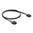 Delock Fibre Optic Plastic POF Servo Connection Cable male to male diameter 2.2 mm 1 m black